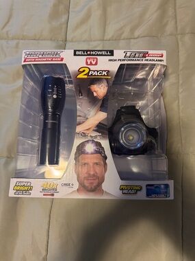 NWT TAGLIGHT 2 pack 1 Flashlight 1 Headlamp Brand New